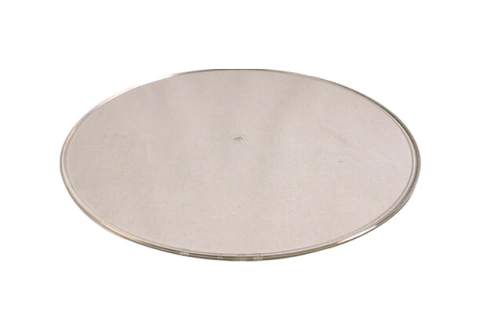 Lente lisa e plana de 16 polegadas em acrílico transparente.