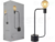 Luminária de mesa Aramis com entrada USB 40X21cm aço preto fosco. na internet