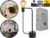 Luminária de mesa Aramis com entrada USB 40X21cm aço preto fosco. - comprar online