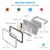 Refletor LED COB 400W Cinza 6500K branco frio IP66 bivolt.