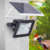 Refletor LED solar com controle 10w 25 leds auto recarregável 6500K IP67. - Nova Luminaria