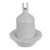Soquete branco rosca longa com niple base de Borne E-27. - comprar online