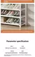Descrição do Produto: Sapateira e Cabideiro 5 e 4 Camadas – Preto e Branco - CliqueMania