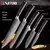 Conjunto de faca de cozinha premium afiada faca de chef japonesa faca santoku co - comprar online