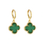 Conjunto Dourado Trevo Verde - Royelle