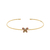 Bracelete Dourado com Borboleta Cravejada de Zircônia Colorida - comprar online