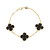 Conjunto Dourado Trevo Preto - comprar online