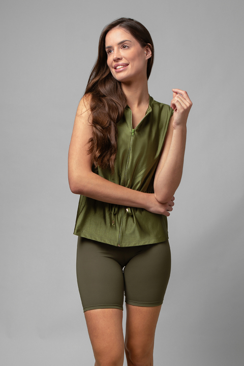Colete Parka Verde Militar - comprar online