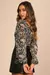 Blusa Feminina Franzida Floral Mangas Longas - Algo Novo