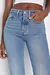 Calça Jeans Feminina Wedgie Desbotada Cintura Alta Cropped - Algo Novo