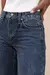 Calça Jeans Feminina Reta Escura Cintura Alta - Algo Novo