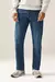 Calça Jeans Masculina Reto Clássico Elástico
