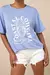 Camiseta Estampada Larga Azul Claro Coastal Cowgirl - comprar online