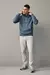 Moletom com Capuz Azul Jeans - comprar online