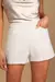 Shorts Cintura Alta Marfim - comprar online
