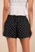 Mini Shorts Preto de Bolinhas com Laço - comprar online
