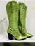 Botas metálicas verde