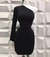 Vestido una manga -negro