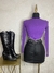 Blusa con flecos M
