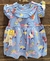 Vestido azul estampado