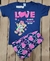 Pijama curto Love