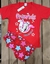 Pijama curto Friends vermelho