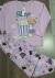 Pijama longo ursinha estampada