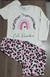 Pijama longo Raimbow estampado