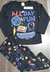 Pijama longo Fun estampado