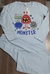 Pijama longo Monster liso