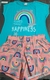 Conjunto de Arco-íris Blusa e Bermuda Shorts