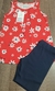 Conjunto Florzinha Regata com Bermuda em Cotton