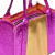 Tote Bag Cuero Rosa Dorado en internet