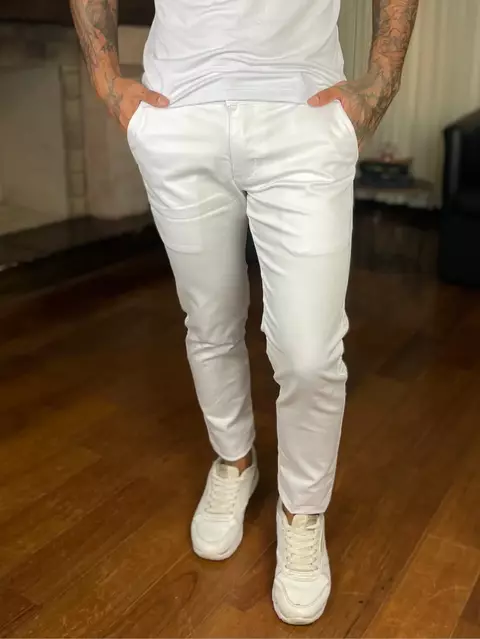 Calça Masculina Esporte Fino Branco - comprar online