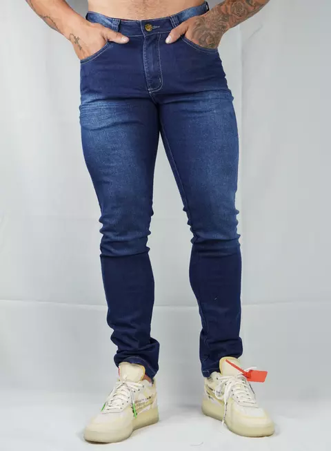 Calça Jeans Sarja Masculina Skinny - comprar online