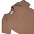 Body Manga Curta em Cotton - Marrom - comprar online