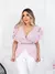 Blusa Social Feminina com Babado Na Manga. - loja online