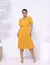 Vestido Plissado Midi, Rodado com Cinto. - comprar online
