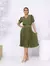 Vestido Plissado Midi, Rodado com Cinto.