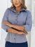 Blusa Feminina de Jeans, Manga 3/ 4. - loja online