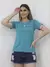 Camiseta feminina manga curta com estampa. - loja online