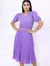 Vestido Plissado Midi, Rodado com Cinto. - comprar online