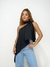 Cropped Feminino em Crepe Ombro Único Assimétrico com Amarração na internet