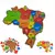 Mapa Brasil Brinquedo Educativo Quebra cabeça Pedagógico montessori educacional - loja online