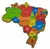 Mapa Brasil Brinquedo Educativo Quebra cabeça Pedagógico montessori educacional