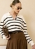 Tricot Listrado Gola Polo - comprar online