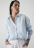 Camisa Chloe 100% Linho Azul Claro