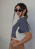 Camiseta Cropped Listras