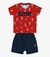 Conjunto Infantil Camiseta Com Bermuda Trick Nick Vermelho