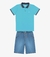 Conjunto Infantil Polo Com Bermuda Trick Nick Azul na internet